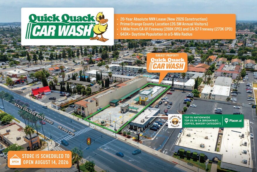 Primary Photo Of 125 N State College Blvd, Anaheim Carwash For Sale
