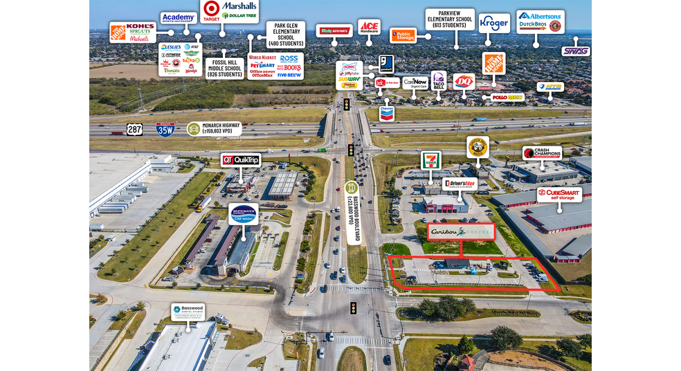 More Photos Of 2816 Basswood Blvd, Fort Worth General Retail For Sale