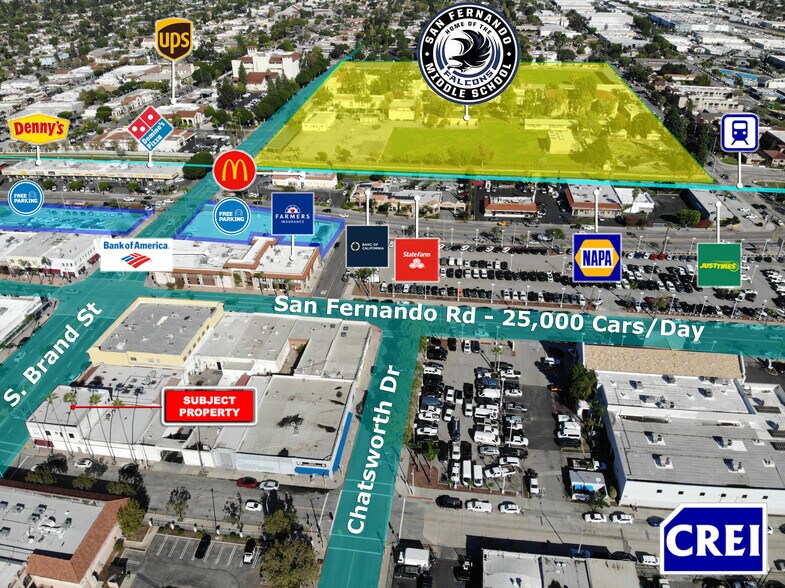 More Photos Of 216-220 S Brand Blvd, San Fernando Freestanding For Lease
