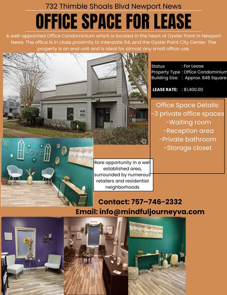 732 Thimble Shoals Blvd Newport News VA 23606 Office For Lease