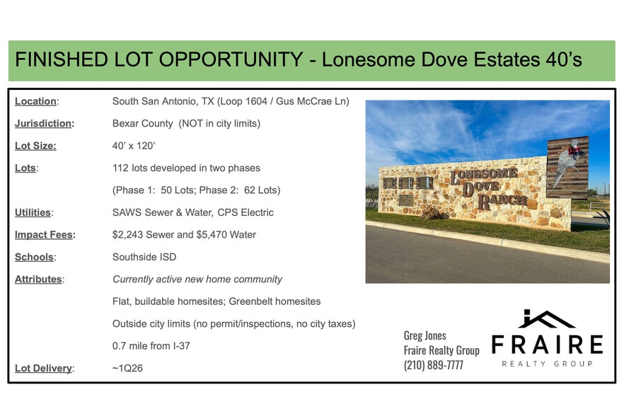 More Photos Of 1234 Blackberry Grove, San Antonio Land For Sale