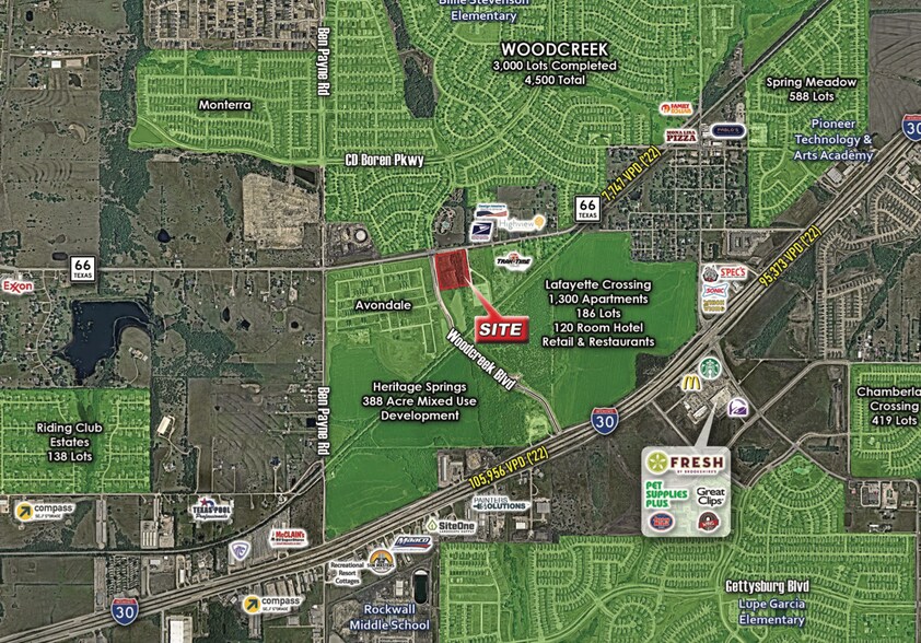 More Photos Of SEQ SH 66 & Woodcreek Blvd, Fate, 75132, Fate General Retail For Lease