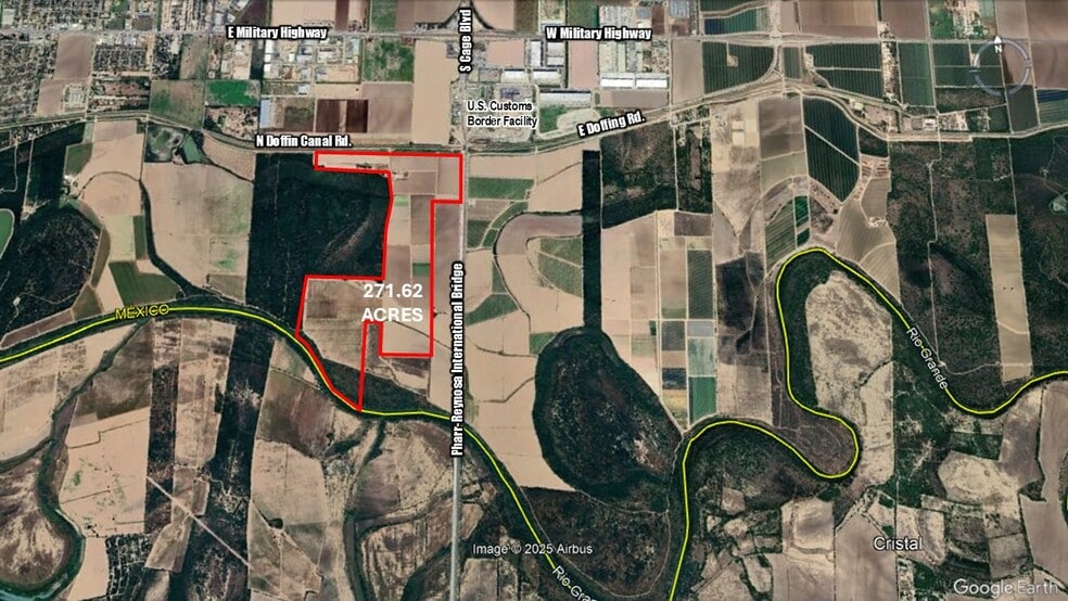 Primary Photo Of 271.62 Acs on West side of Pharr Intl. Bridge, Pharr Land For Sale