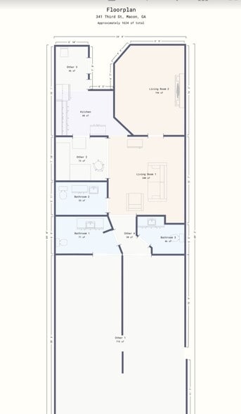 More Photos Of 341 3rd St, Macon-Bibb Loft Creative Space For Sale