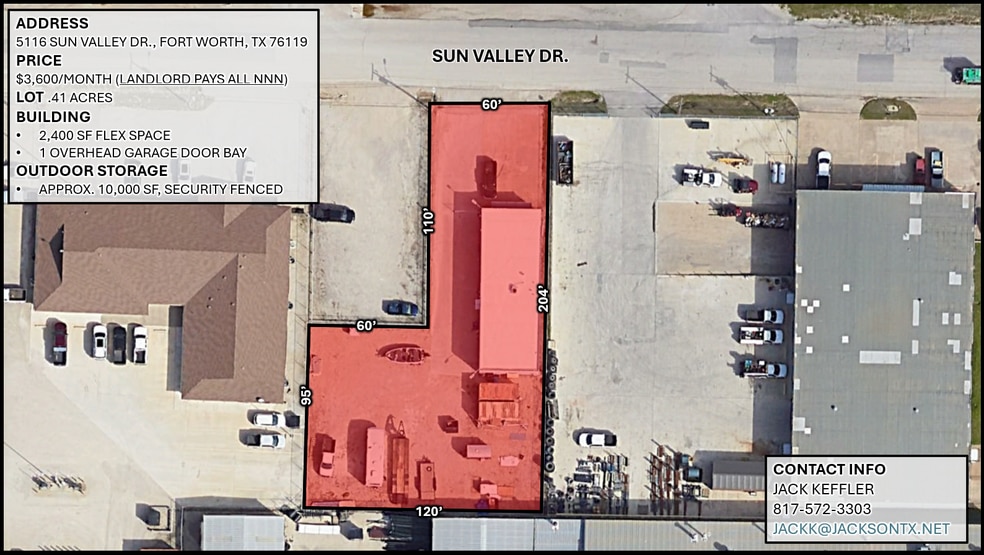 More Photos Of 5116 Sun Valley Dr, Fort Worth Flex For Lease