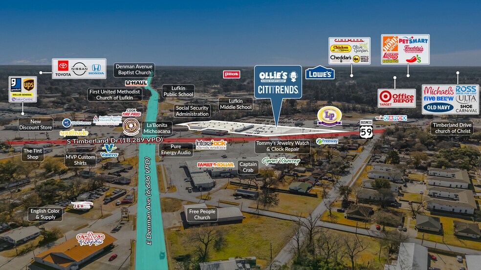 More Photos Of 809 S Timberland Dr, Lufkin Storefront For Sale