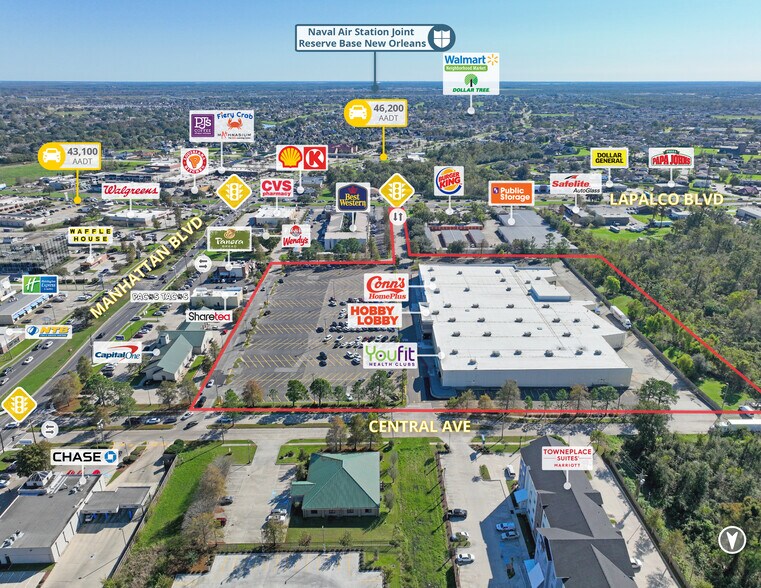 More Photos Of 2424 Manhattan Blvd, Harvey Freestanding For Lease