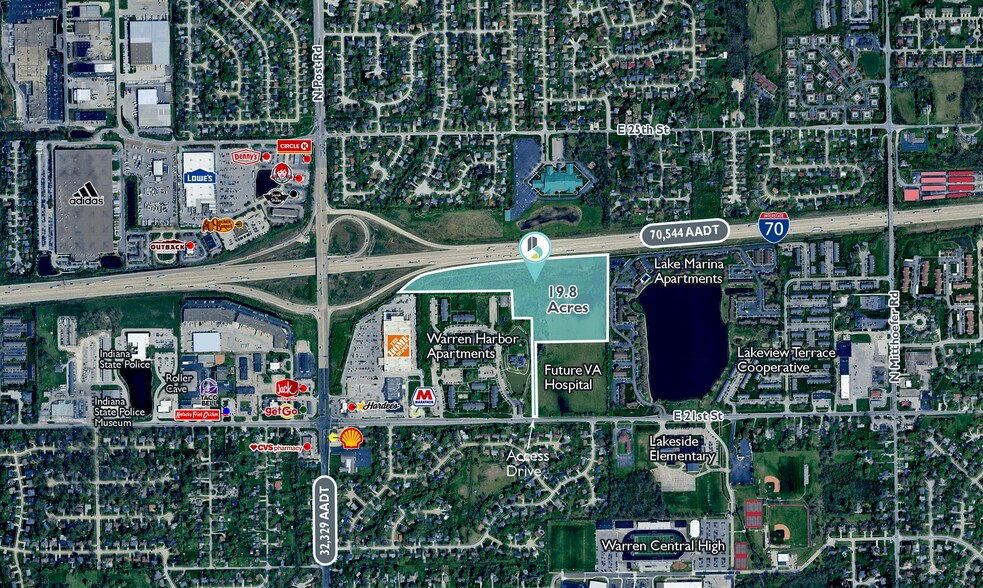 Primary Photo Of 9402 E 21st St, Indianapolis Land For Sale