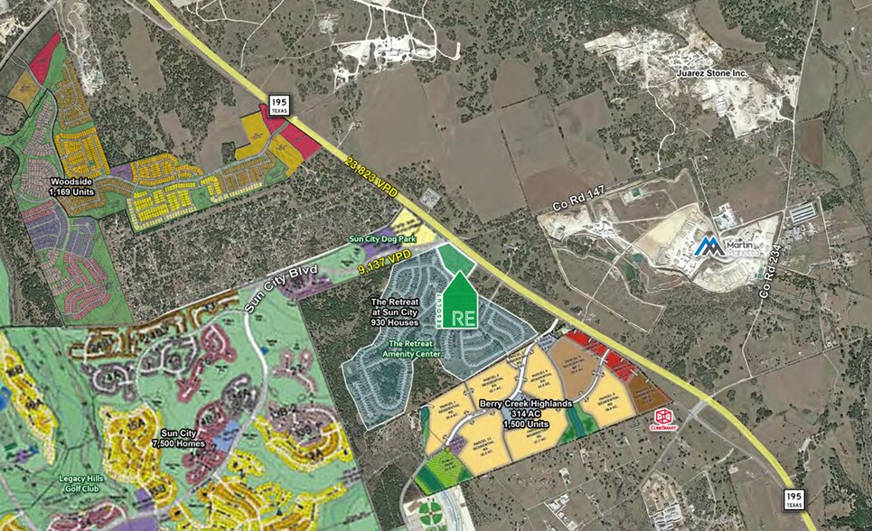 More Photos Of TX-195 & Sun City Blvd, Georgetown Unknown For Lease