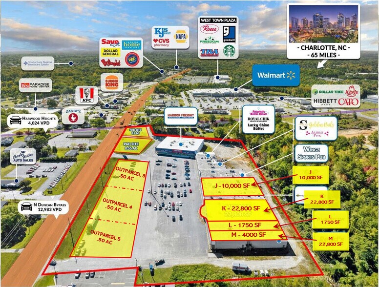 More Photos Of 719 N Duncan Byp, Union Land For Lease