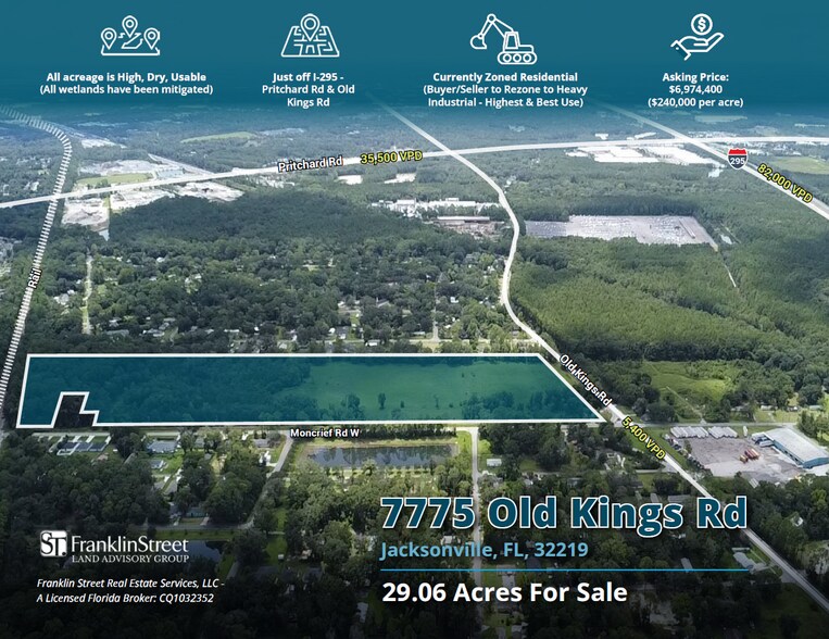 Primary Photo Of 7775 Old Kings Rd, Jacksonville Land For Sale