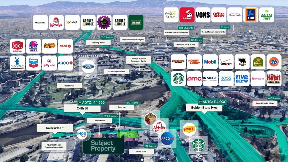 More Photos Of 3252 Riverside Dr, Bakersfield Restaurant For Sale