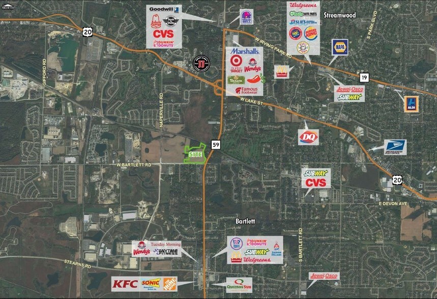 More Photos Of NWC Of Route 59 & West Bartlett Rd, Bartlett Land For Sale