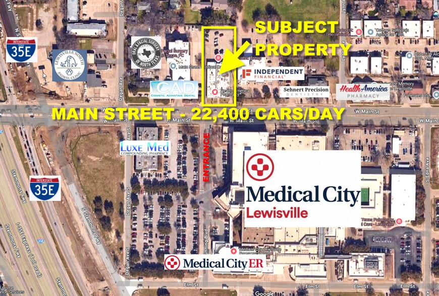 More Photos Of 541 W Main St, Lewisville Medical For Sale