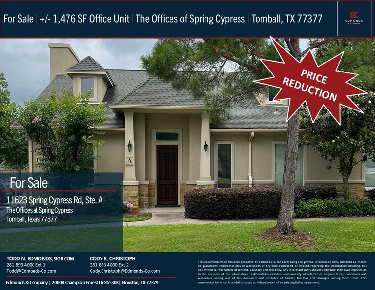 Primary Photo Of 11623 Spring Cypress Rd, Tomball Medical For Sale