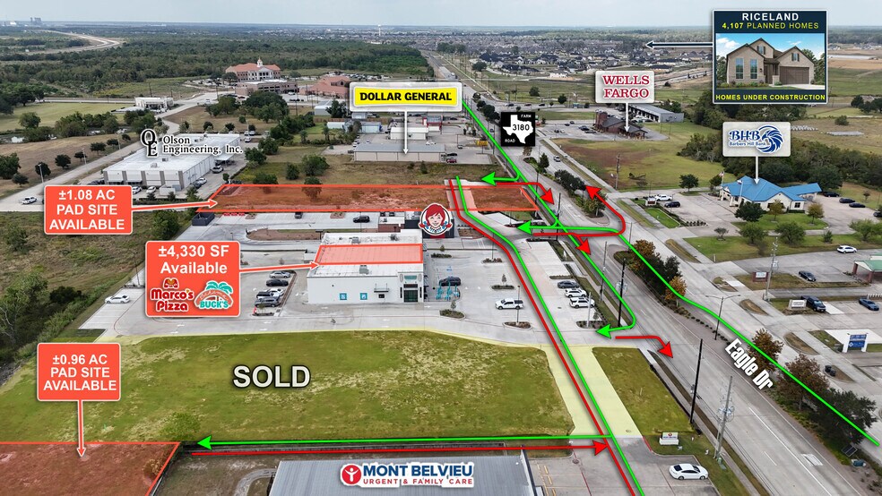 More Photos Of SWQ FM 565 & Eagle Dr, Mont Belvieu Land For Lease
