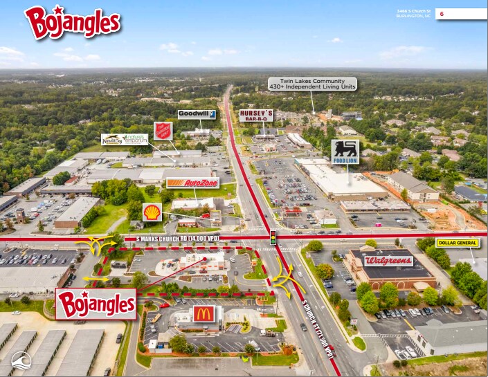 More Photos Of 3466 S Church St, Burlington Fast Food For Sale