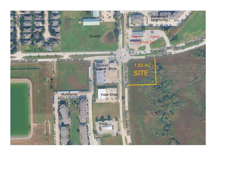 Primary Photo Of SEC Genoa Red Bluff & Space Center Blvd, Houston Land For Sale