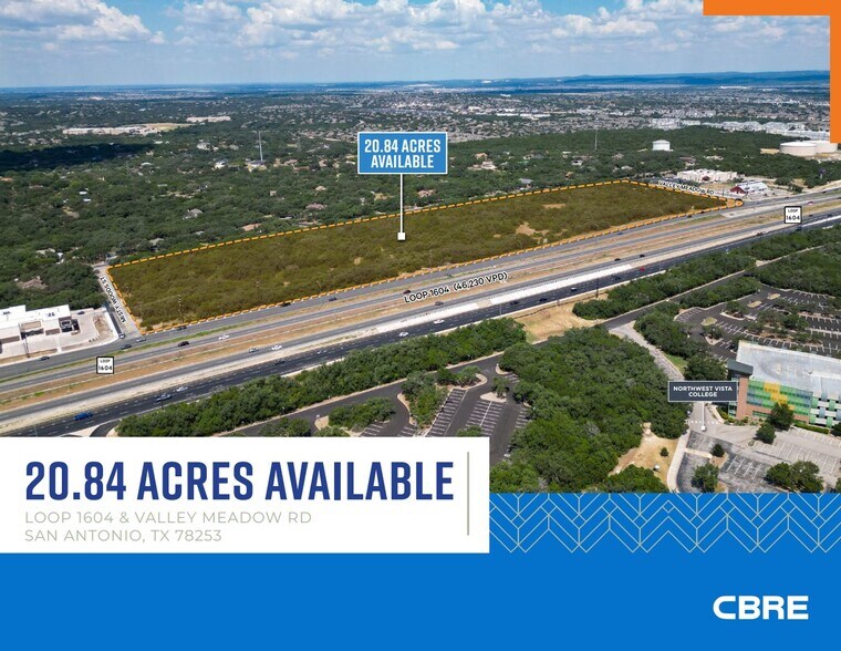 Primary Photo Of Loop 1604 & Valley Meadow Road, San Antonio Land For Sale