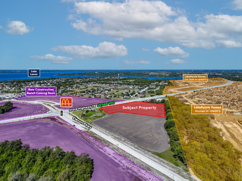 More Photos Of NEC Elevon Parkway & SH-78, Lavon Land For Sale