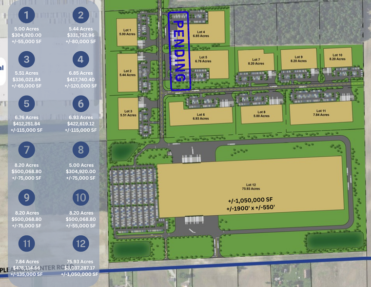 Primary Photo Of 2000 Pleasant Center rd, Fort Wayne Land For Sale