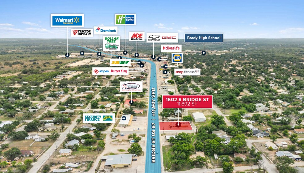 More Photos Of 1602 S Bridge St, Brady Fast Food For Sale