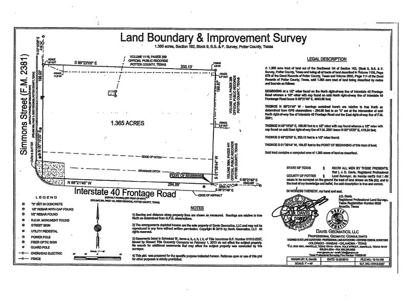More Photos Of I-40 & Simmons St/FM 2381, Bushland Land For Sale