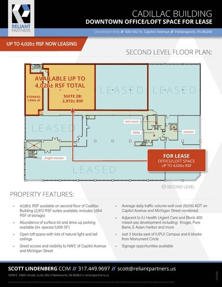 More Photos Of 500-502 N Capitol Ave, Indianapolis Loft Creative Space For Lease
