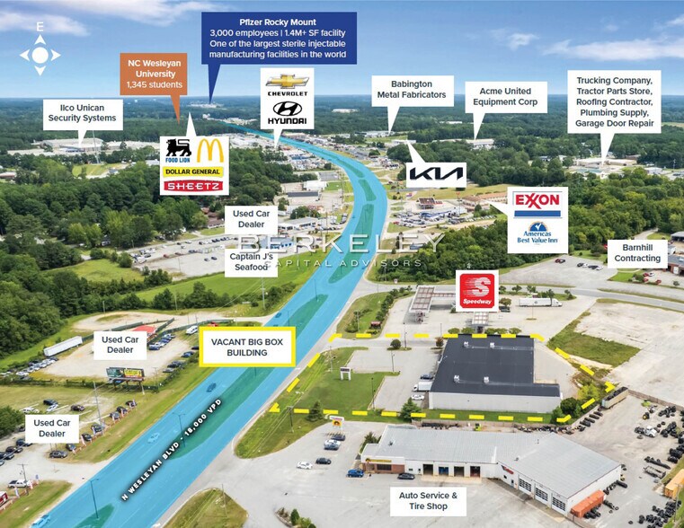 More Photos Of 1473 N Wesleyan Blvd, Rocky Mount Freestanding For Sale