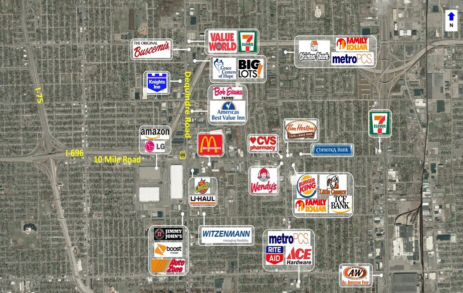 More Photos Of 25005-25021 Dequindre Rd, Madison Heights General Retail For Lease