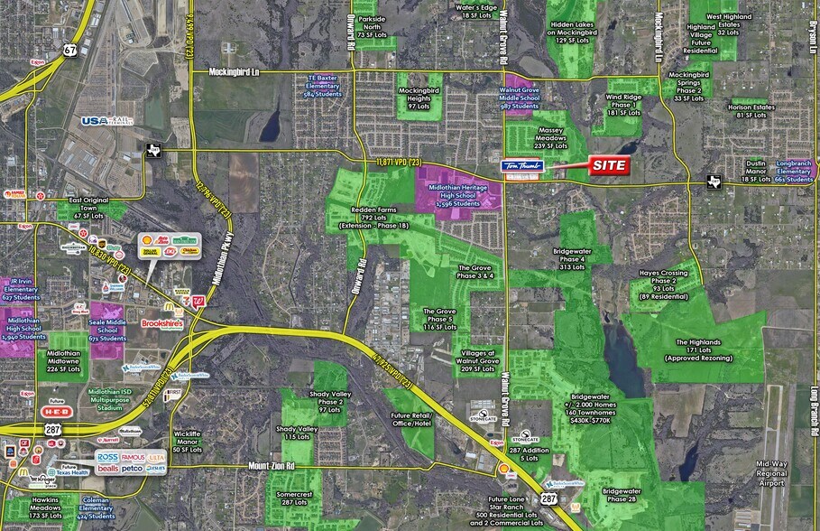 More Photos Of NEC FM 1387 & Walnut Grove Rd, Midlothian General Retail For Lease