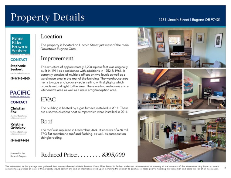 More Photos Of 1251 Lincoln St, Eugene Loft Creative Space For Sale