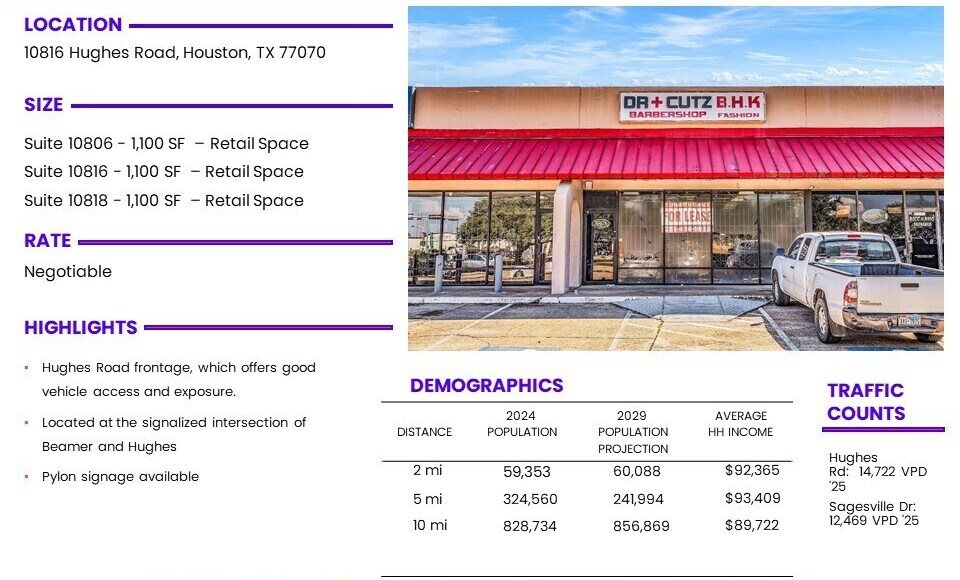 More Photos Of 10802 Hughes Rd, Houston Unknown For Lease