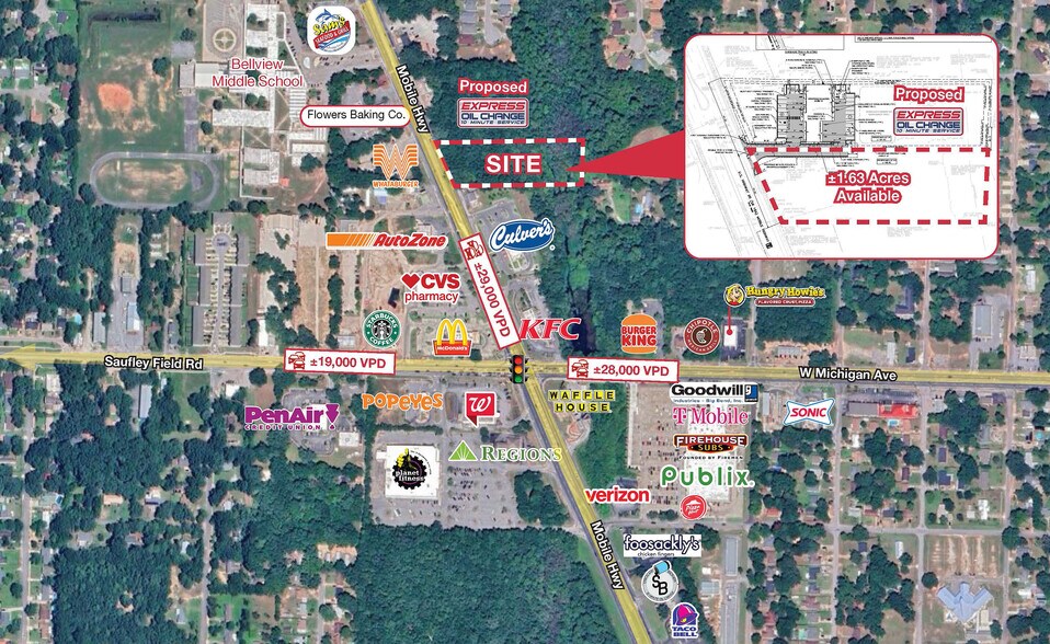 More Photos Of 6100 Mobile Hwy, Pensacola Land For Lease