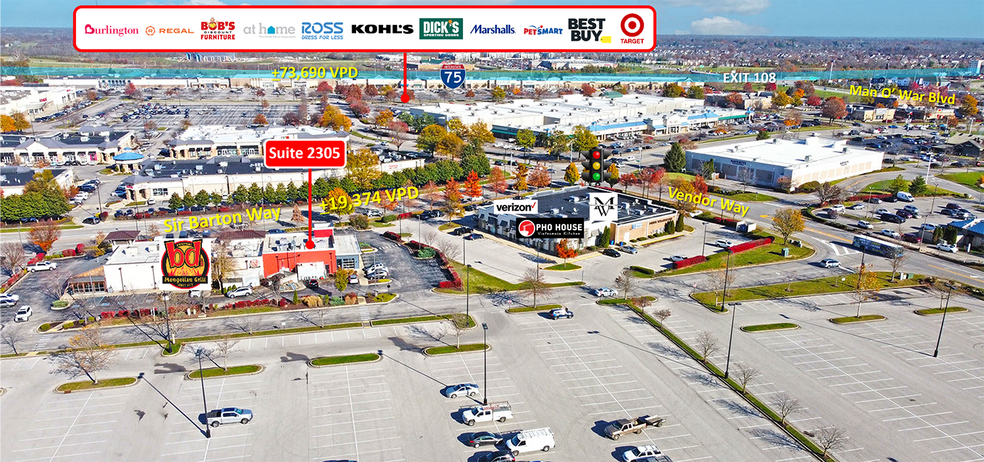 More Photos Of 2321 Sir Barton Way, Lexington Storefront For Lease