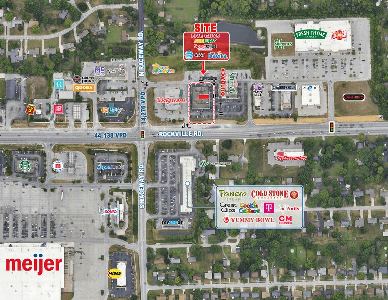 More Photos Of 9210 Rockville Rd, Indianapolis Storefront For Lease