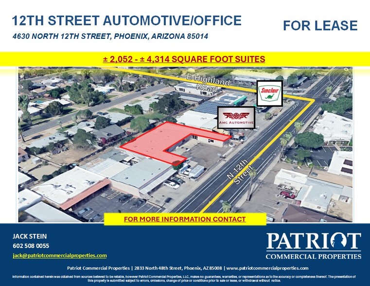 Primary Photo Of 4630 N 12th St, Phoenix Auto Repair For Lease