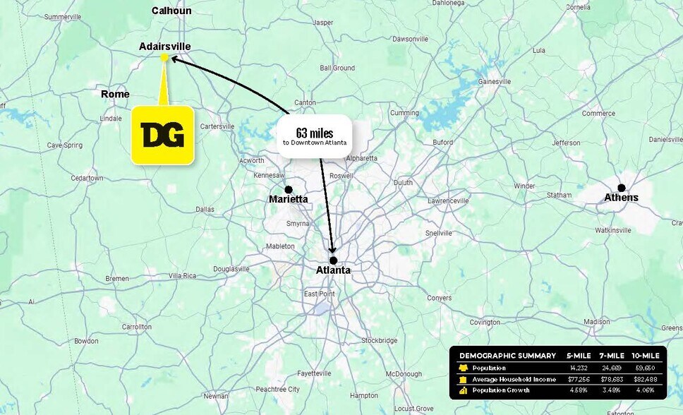 More Photos Of 284 Old Highway 140 NW, Adairsville General Retail For Sale