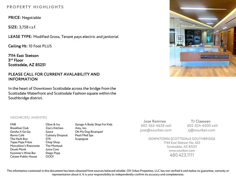 More Photos Of 7114 E Stetson Dr, Scottsdale Loft Creative Space For Lease