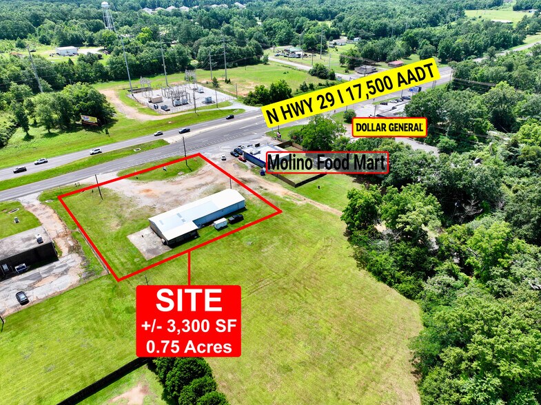 More Photos Of 6490 US-29 Hwy, Molino Auto Repair For Lease
