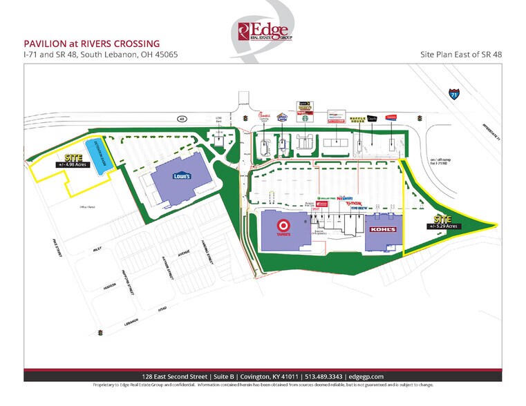 More Photos Of Rivers Crossing-I-71 & SR 48, S Lebanon 5.29 Acres, South Lebanon Land For Lease