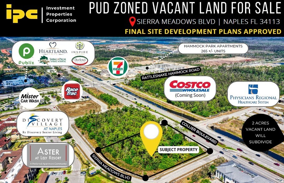 Primary Photo Of 8370 Sierra Meadows Blvd, Naples Land For Sale