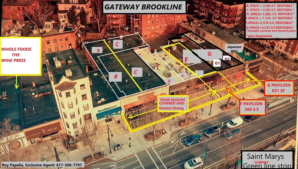 More Photos Of 1004-1016 Beacon St, Brookline Restaurant For Lease