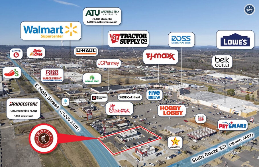 More Photos Of 3095 E Main St, Russellville Fast Food For Sale