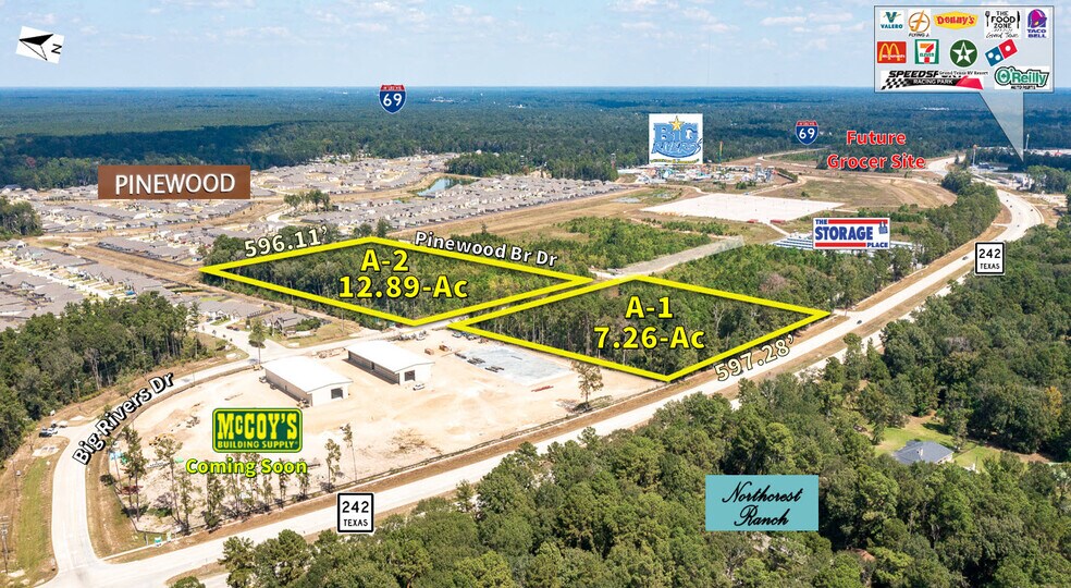 Primary Photo Of 21+Ac Hwy 242 & Big Rivers Rd, New Caney Land For Sale