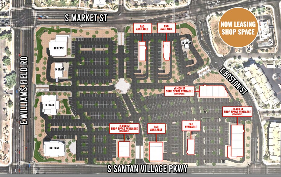 Primary Photo Of SEC E Williams Fld Rd & S Santan Village Pkwy, Gilbert Unknown For Lease