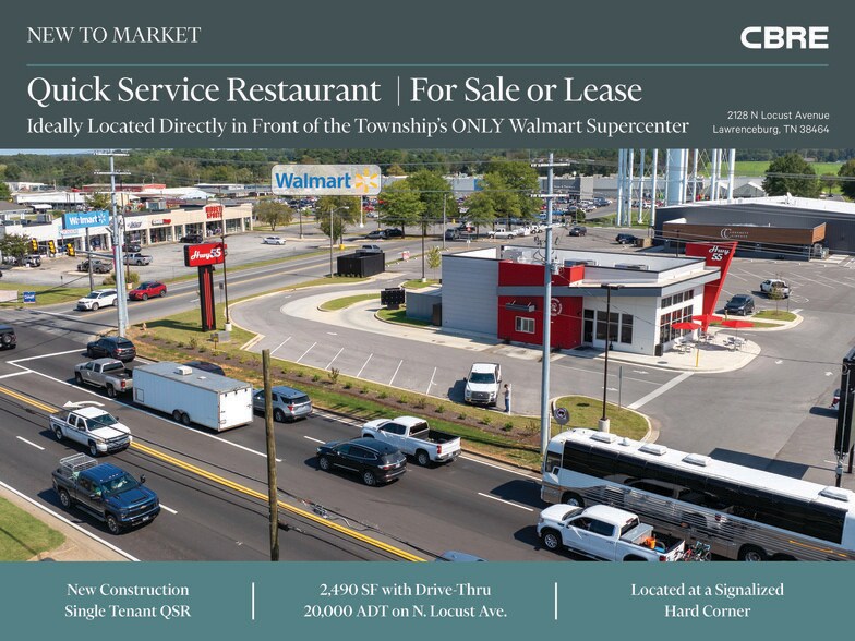Primary Photo Of 2128 N Locust Ave, Lawrenceburg Fast Food For Sale