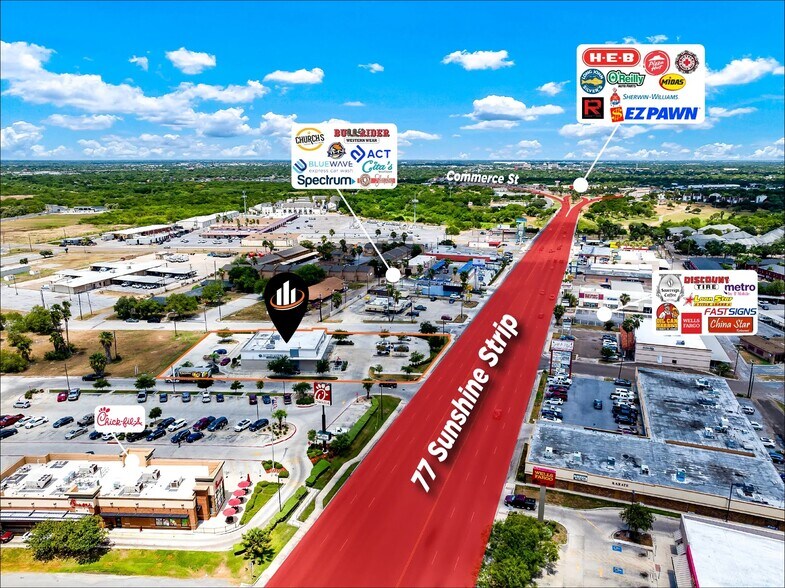 More Photos Of 1802 S 77 Sunshine Strip, Harlingen Storefront Retail Office For Sale