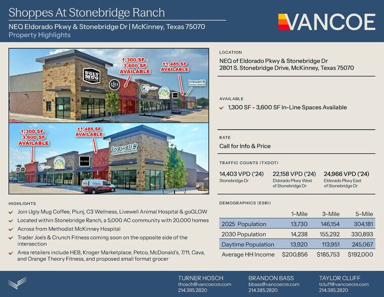 More Photos Of 2801 S Stonebridge Dr, McKinney Storefront For Lease