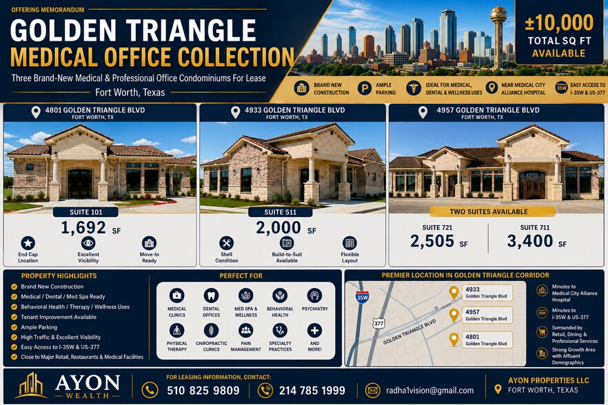 More Photos Of 4957 Golden Triangle Blvd, Fort Worth Medical For Lease